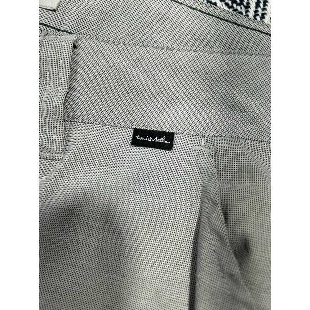 Travis Mathew Mens Gray Stretch Dress Pants Size 34 Classic Fit Lightweight Busi - Picture 2 of 6